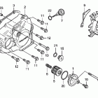 CRF450R Крышка картера левая