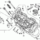 VFR1200F Головка цилиндров передняя