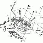 NT700VA Задняя головка цилиндров