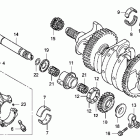 HURRICANE 1000 CBR1000RA Коленвал,поршни