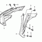 CRF450R Облицовка радиатора