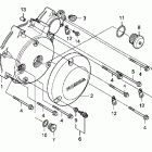 SHADOW PHANTOM VT750C2B Крышка картера левая