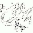 HURRICANE 1000 CBR1000RA Верхний обтекатель