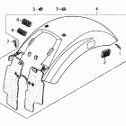 FURY ABS VT1300CXA Заднее крыло