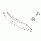 GOLD WING  GL1800 Trunk handle (chrome w / gl logo)