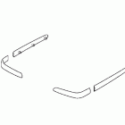 GOLD WING  GL1800 Saddlebag molding kit (chrome)