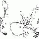 FURY ABS VT1300CXA Рулевые переключатели - тросы