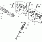 VFR1200F Распредвал и клапана задние