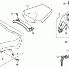 HURRICANE 1000 CBR1000RA Сидение