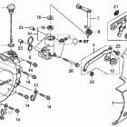 SABRE VT1300CS Крышка картера левая
