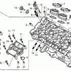 HURRICANE 1000 CBR1000RA Головка цилиндра
