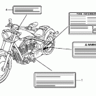 FURY ABS VT1300CXA Предупредительные таблички