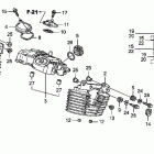 FURY ABS VT1300CXA Крышка головки заднего цилиндра