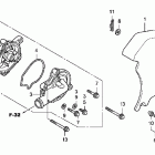 SHADOW PHANTOM VT750C2B Water pump - left rear cover