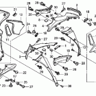 HURRICANE 1000 CBR1000RA Обтекатель средняя часть