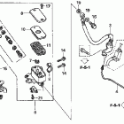 VFR800A Главный тормозной цилиндр перед (ABS)