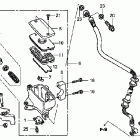 VTX1300R Главный тормозной цилиндр - передний