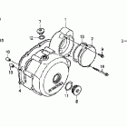 CRF230F Крышка картера левая