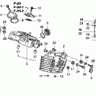 VTX1300C Крышка головки заднего цилиндра