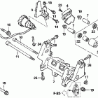 VFR800A Задний амортизатор (ABS)