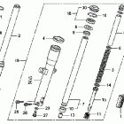 VTX1300R Передняя вилка