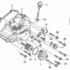 CRF150R Крышка картера левая