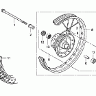 CRF80F Переднее колесо