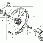 CRF250X Переднее колесо