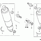 VTX1300C Задний амортизатор