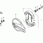CRF230F Задний тормоз