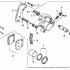 CRF150RB Передний тормозной суппорт