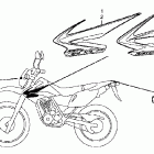 CRF230L Наклейки