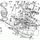 VFR800A Головка цилиндров задняя