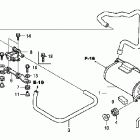 CBR1000RA Адсорбер, системы улавливания паров топлива