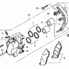 VT750C Передний тормозной суппорт