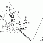 CRF450R Главный тормозной цилиндр - передний