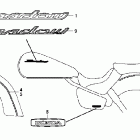 VT750C Наклейки (a,ac,cm)