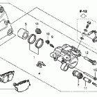 VTX1300R Задний суппорт тормозной