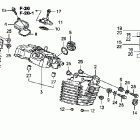 VTX1300R Крышка головки заднего цилиндра