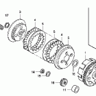 CRF80F Сцепление
