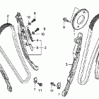 VTX1300C Цепь,натяжитель