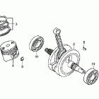 CRF230F Коленвал,поршни