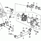 VTX1300C Водяной насос