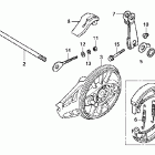 CRF80F Задний тормоз