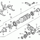 GL1800 Барабан и вилки переключения