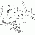 CRF150F Руль и панель переднего номера