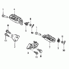 CRF450X Подножки