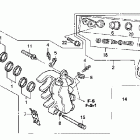 VFR800A Передний тормозной суппорт левый