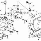 VTX1300R Крышка картера левая