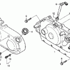 VT750C2F Крышка картера правая